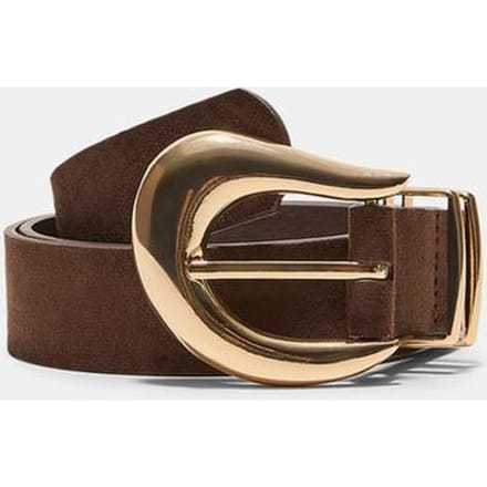 Stradivarius Riem met organische gesp  Bruin 90