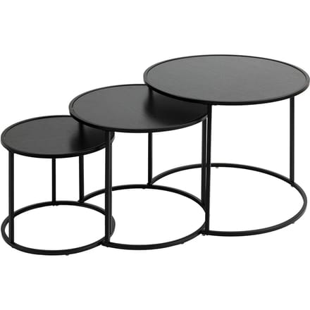Eazy Living Bijzettafel Set Dahlia Zwart