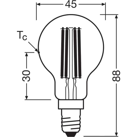 Osram E14 LED Lamp | 3.8W 2700K 220V/240V 827 806Lm | 330°