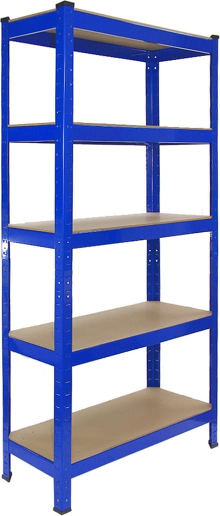 T-rax stellingkasten - blauw - 75x30x150 cm - 10 stuks