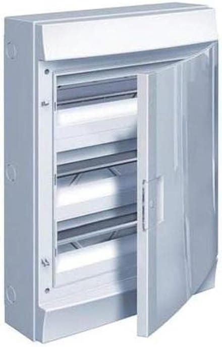 Verdeelblok Kast - Groepenkast Met Deur - Zekeringen Monteren - Matte Deur - 48 Modules - Wit