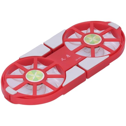 Refroidisseur pliable pour ordinateur portable 4 couleurs, double ventilateur, grand volume d'air, dissipateur thermique(rouge ) rouge