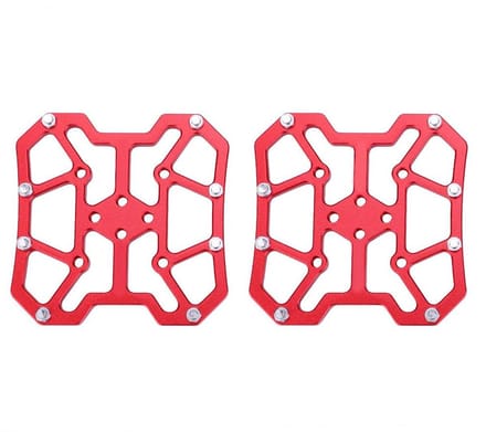 Dailygoods - Aluminium Fiets Pedaal Adapter - Clipless Pedaal Platform Adapters voor {BRAND} (Rood)