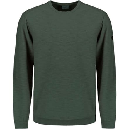 No Excess Pullover crewneck garment dyed + st dark steel