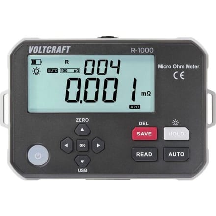 VOLTCRAFT R-1000 Micro-ohmmeter