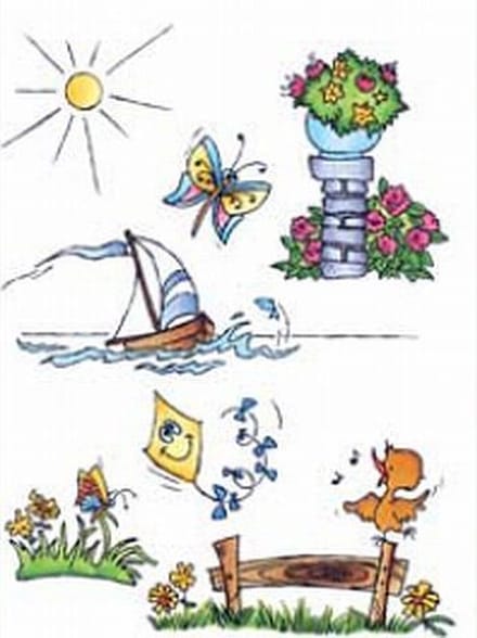 Marianne Design DDs3333 Clear stamp Theme: Don en Daisy Summer