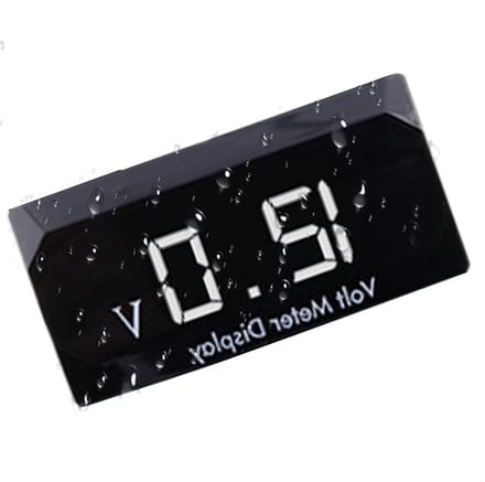 Digitale Voltmeter - Spanningsmeter 12V - Voertuig Controle - Waterdicht Display - 5.8 x 3.2 cm - Wit licht