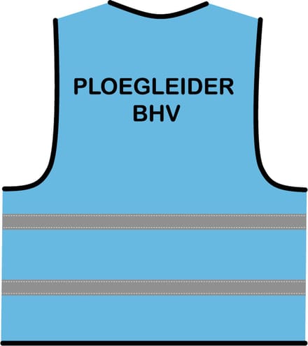 Ploegleider BHV hesje lichtblauw