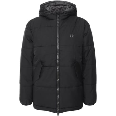 Fred Perry zwart Primaloft geisoleerd jack met capuchon