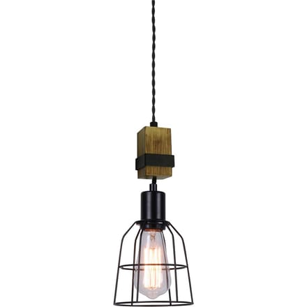 Ponte Hanglamp Zwart E27 - Stijlvol Industrieel Design