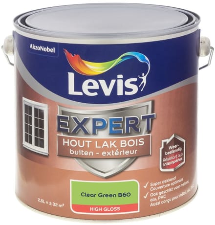 Levis - Expert Hout Lak Buiten High Gloss Mix - Clear Green B60 - Mengverf - 2,5 L