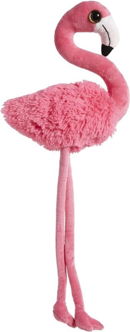 Nature Planet Flamingo - roze - 65 cm - pluche dieren knuffels - vogels - groot formaat