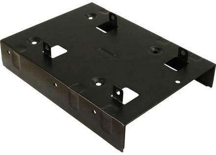 Inter-Tech 88885232 drive bay panel 2x 2,5'' Bezelplaat Zwart