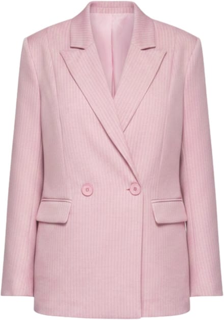 OMBRE Blazer - Slim Fit - Lange Mouw - Knopen Lichtroze M