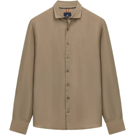 State Of Art Overhemd Linnen Beige - Maat S - Heren - Overhemden Casual