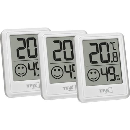 TFA Dostmann 30.5060.02.03 Thermo- en hygrometer Wit