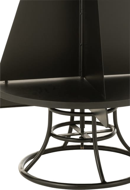 J-Line rek Kerstboom - metaal - zwart - small