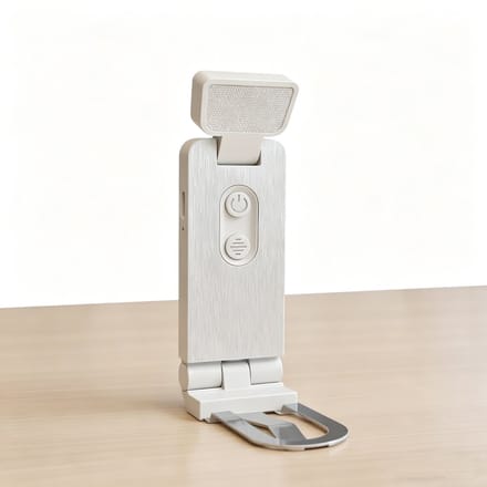 KZQ Leeslamp Wit Oplaadbaar Mini USB C Bedlampje met Klem 6 Standen Timer 45 Min voor Studenten Studie