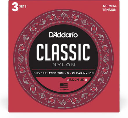D'Addario EJ27N-3D Klassieke Gitaarsnaren 3-Pack - Normale Spanning