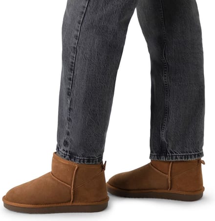 Manfield - Dames - Cognac suède boots - Maat 39