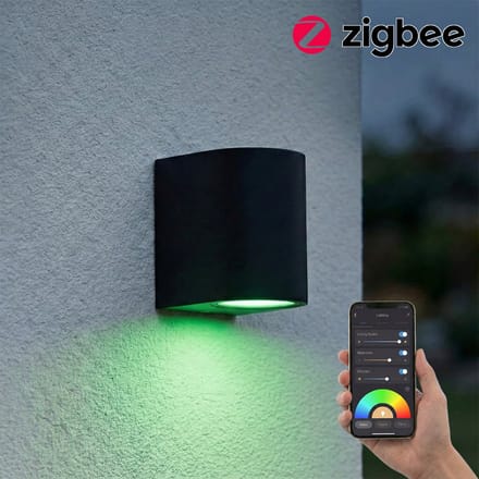 SMART LED Wandlamp | Zigbee | Sacramento | Incl. lichtbron | HUE Compatible| Zwart