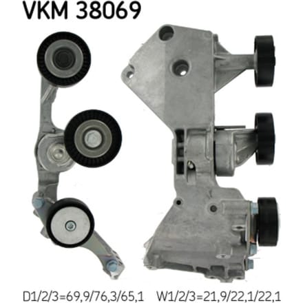Spanpoelie, V-riem SKF VKM 38069