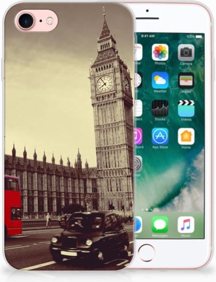 iPhone SE 2022 | SE 2020 | 8 | 7 Siliconen Back Cover Londen