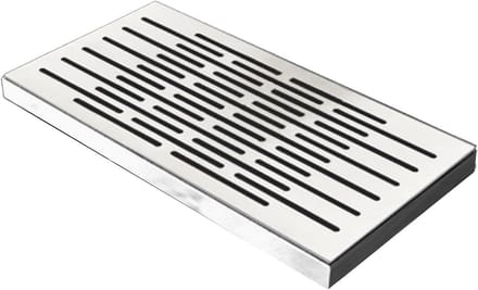 Afvoer Cover Vierkant - Ingebed Rooster - Waterbeheer Buiten - Heavy Duty Constructie - 30x50cm - Zilver