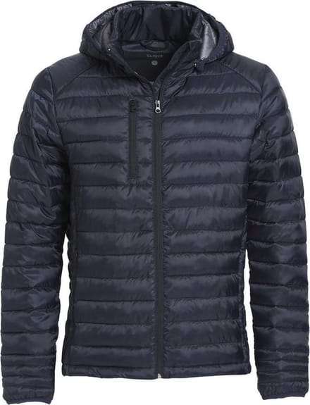 Clique imitatie dons gevoerde jas met capuchon Hudson Heren Dark Navy - Maat S