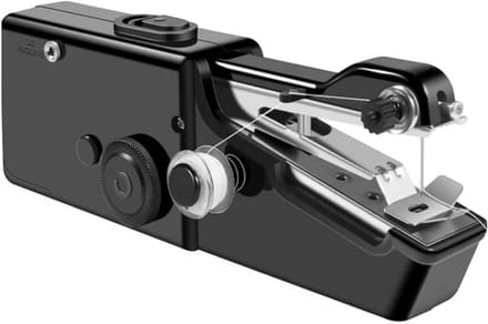 Handnaaimachine Elektrisch - Kleine Naaimachine - Kleding Repareren - Draadspanning Instelbaar - 21cm Lengte - Zwart