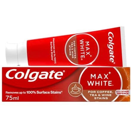 Colgate Toothpaste Max White Tea, Coffee &amp; Wine Stains 75 ml