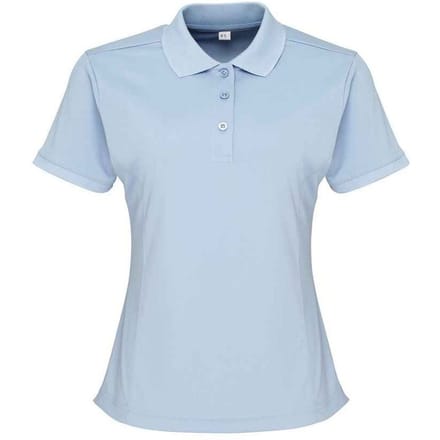 Premier Dames/Dames Coolchecker Poloshirt (Lichtblauw)