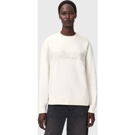 AllSaints Sprinkle Etta Sweat White Maat: S | Sweaters Outlet | Dames | Wit