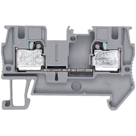 Siemens 8WH60000AG00 Doorgangsklem 6.2 mm Steekklem Grijs 50 stuk(s)