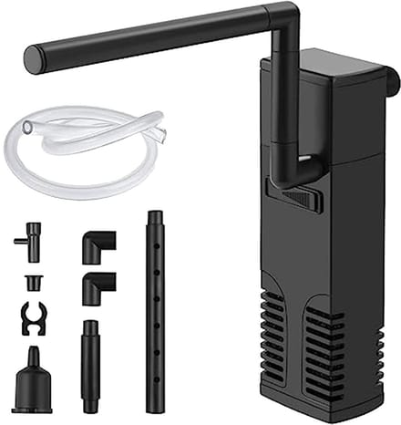 Aquariumfilter - Filterpomp - 300L/H - Aquarium Filter Pomp - Zuurstofpomp - Zwart