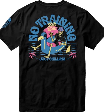 PRIDEorDiE NO TRAINING V.2 T-Shirt Katoen Zwart - M