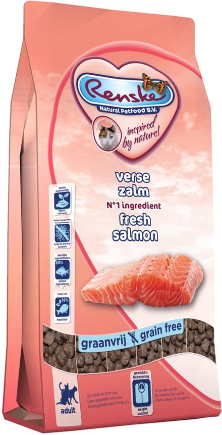 Renske Kat Adult Verse Zalm - Kattenvoer - 400 g