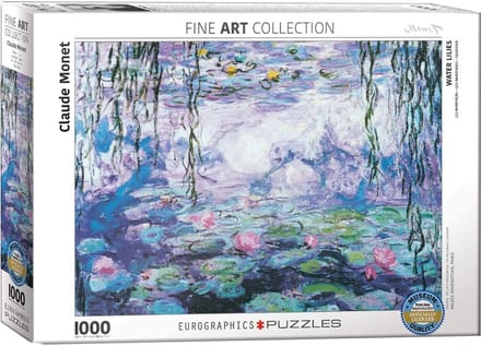 empireposter Zeerozen van Claude Monet - 1000 stukjes puzzel formaat 68 x 48 cm