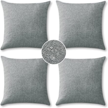 Set van 4 Waterdichte Sierkussenslopen Buiten 45x45 cm voor Terras en Tuin