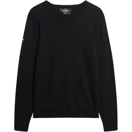 Trui Superdry Pull Mérinos Noir