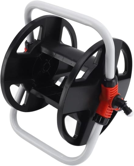 Slanghaspel - Slanghouder - Tuin en auto - Draagbaar ontwerp - 327 cm - Zwart