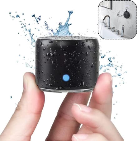 CRLYN® Mini Bluetooth Speaker - Draagbare Audio - Muziek Onderweg - Zwart