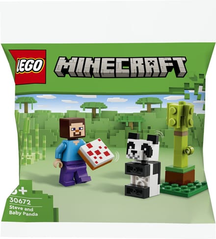 LEGO Minecraft 30672 Steve en babypanda