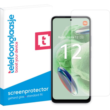 Xiaomi Redmi Note 12 5G screenprotector gehard glas