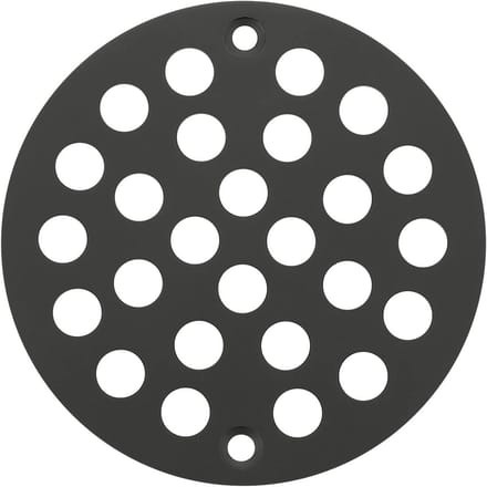Afvoerdeksel Vervanging - Douche Putdeksel - Douche Afvoer Beschermen - Schroefbaar Insteektype - 10.5 cm Diameter - Mat Zwart