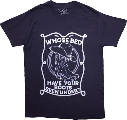 Shania Twain - Boots Heren T-shirt - M - Donkerblauw