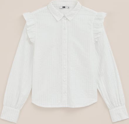 We Fashion Blouse White Größe: 122/128 | Hemden Outlet | kids | Weiß