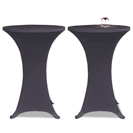vidaXL - Tafelhoes - stretch - 4 - st - 70 - cm - antraciet