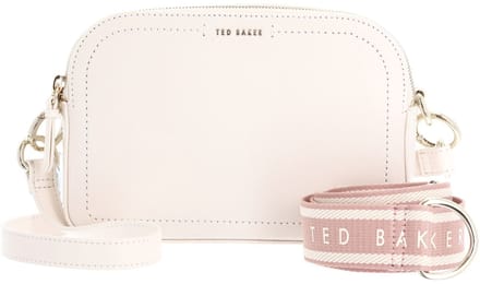 Ted Baker schoudertas Luceele Webbing Leather Crossbody Bag Ivory crème