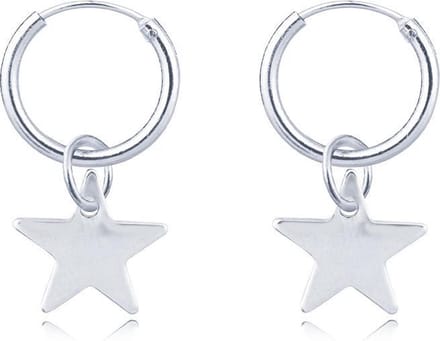 LGT Jewels Damesoorbellen met Zilveren Ster